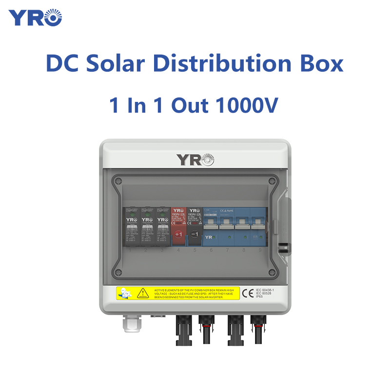 1 In 1 Out 1000V DC Solar Distribution Box