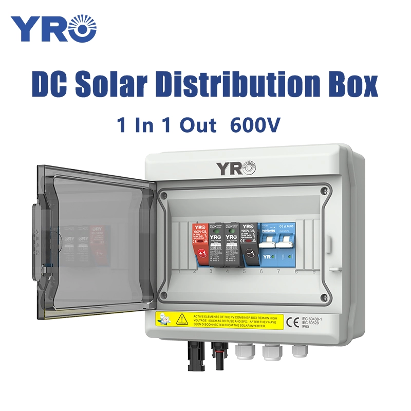 1 In 1 Out 600V DC Solar Distribution Box