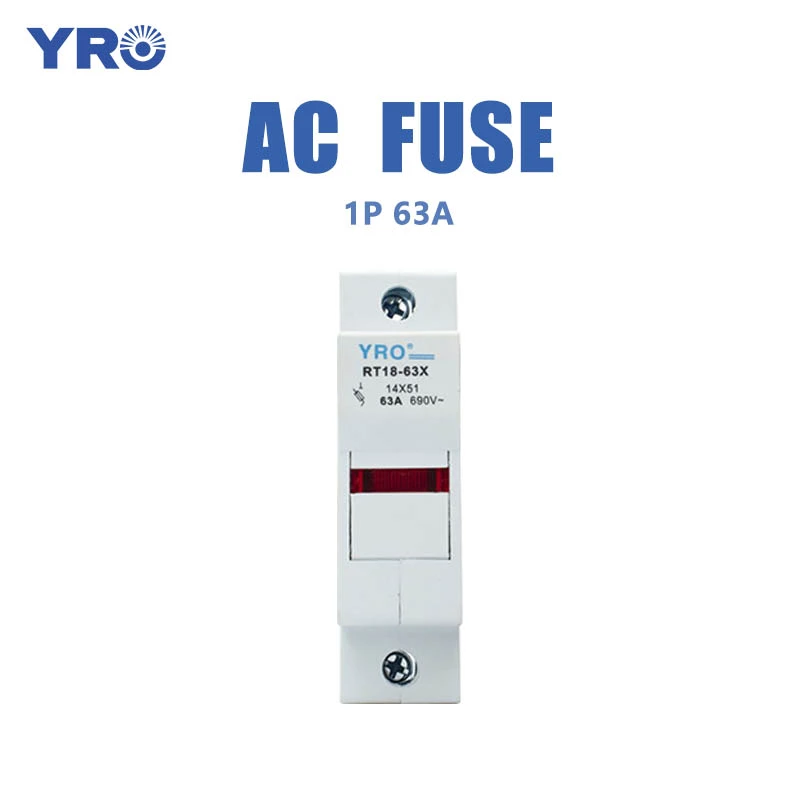 1P 63A Copper with Flame Retardant AC Fuse