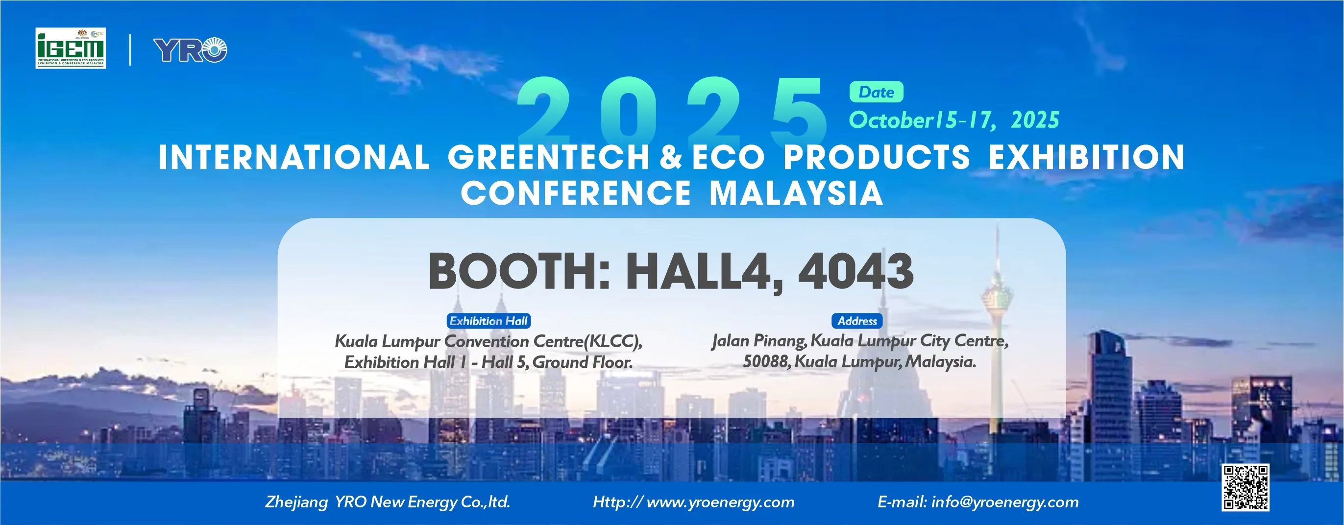 Meet at the Exhibition in the Malaysia on October 15th