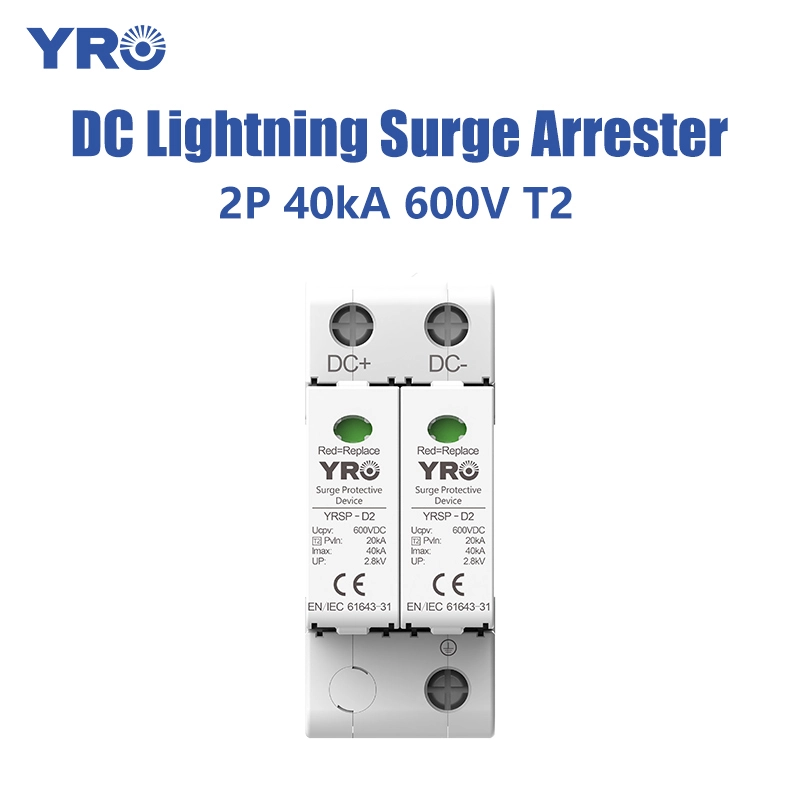 2P 20-40kA 600V T2 White DC SPD