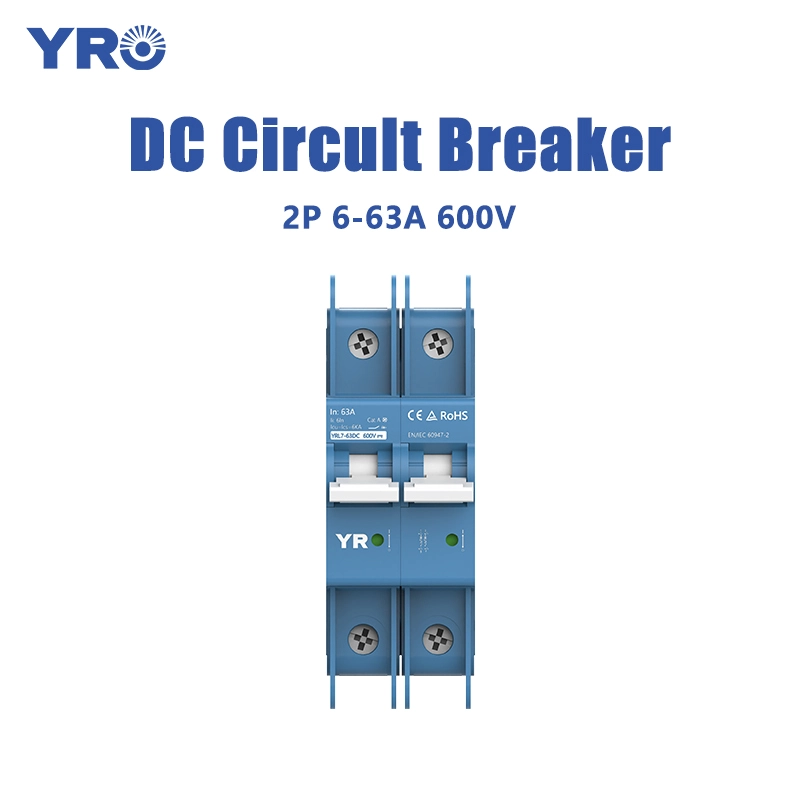 2P 6-63A 600V DC Circuit Breaker