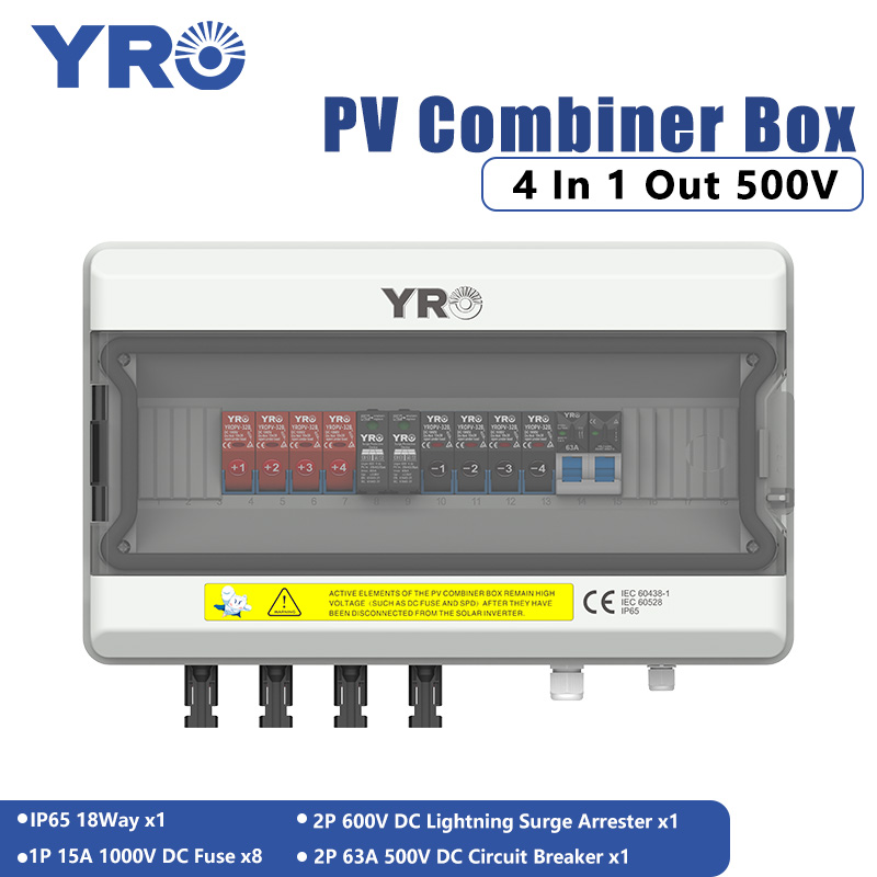 4 In 1 Out 500V DC Solar Distribution Box