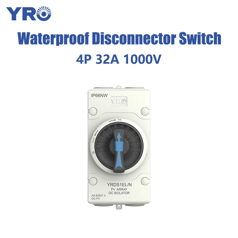 4P 32A 1000V Disconnector Switch No Wiring