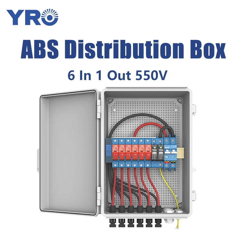 6 In 1 Out 550V DC ABS Distribution Box