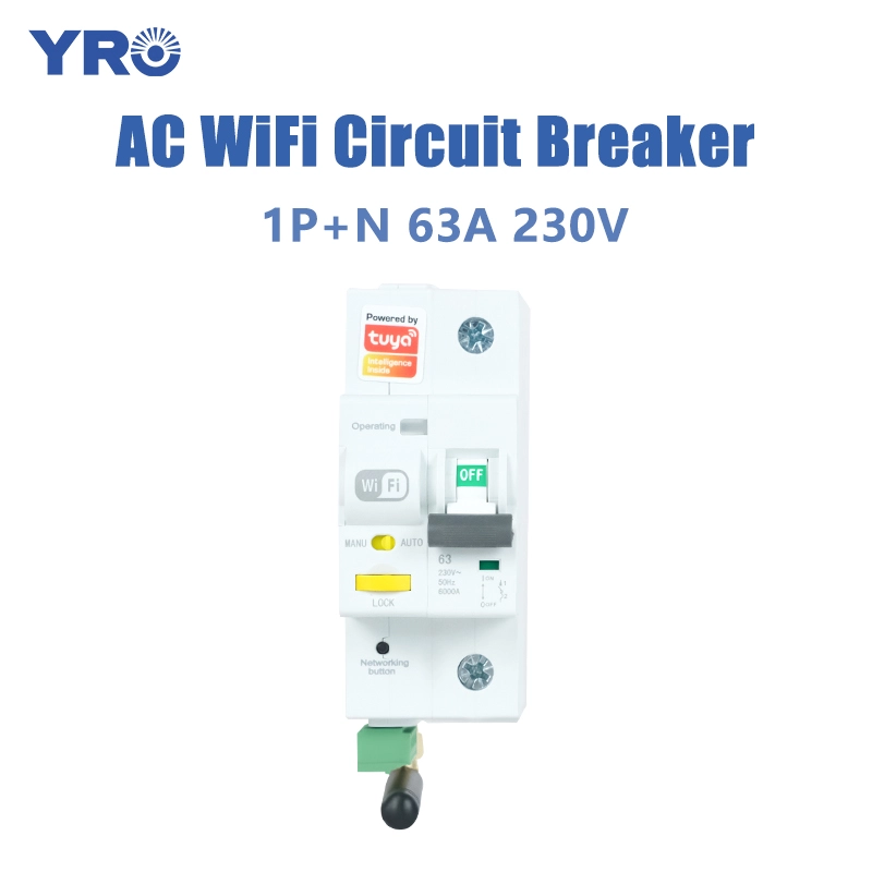 63A 1P N 230V WiFi AC Circuit Breaker