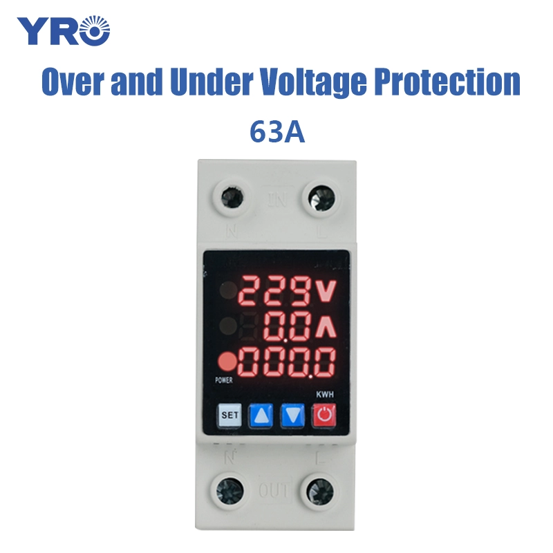 63A Over and Under Voltage with Energy Meter