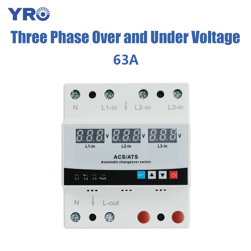 63A Three Phase Over and Under Voltage