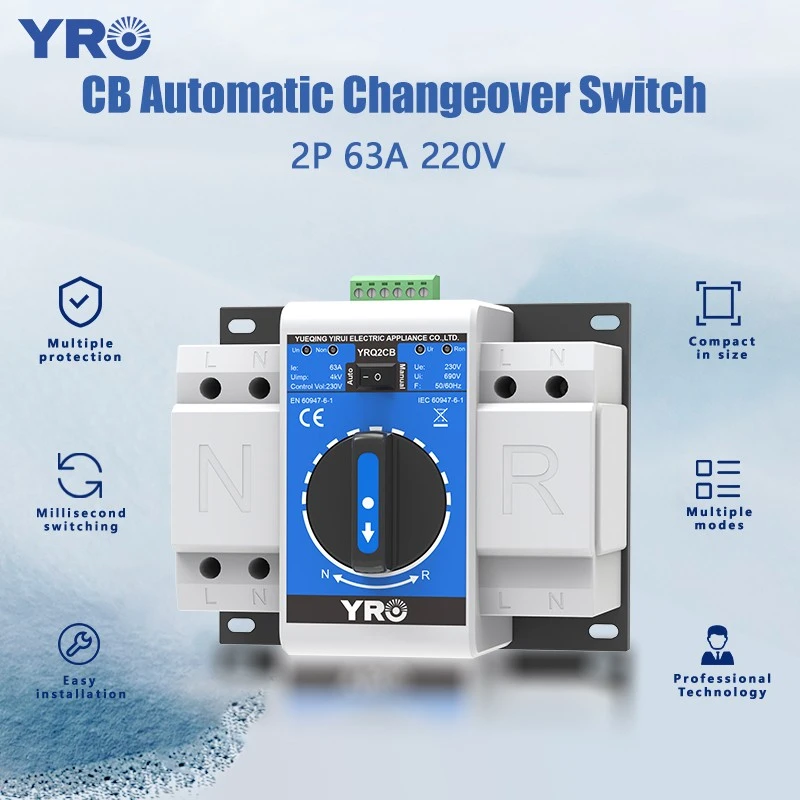 2p 63a 220v Class B Cb Ats