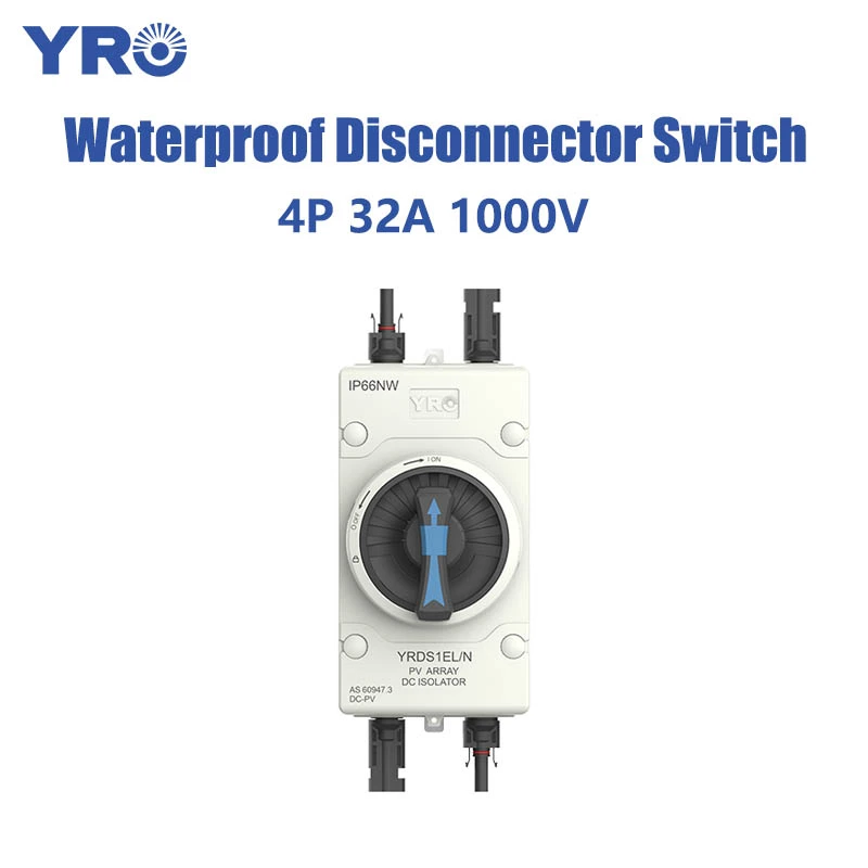 IP66 4P 32A 1000V Top In Bottom Out
